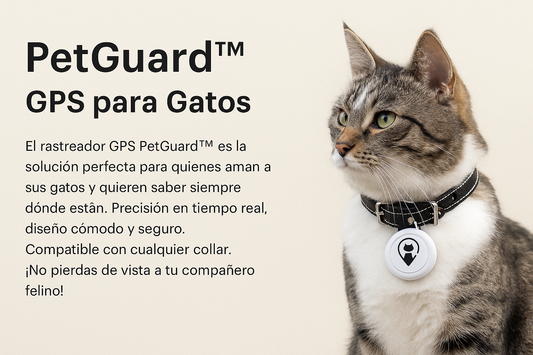 PetGuard™ GPS – Collar inteligente de rastreo en tiempo real para gatos